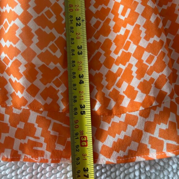 Marc cain Orange Silk Dress Sz 2 - Picture 9 of 9
